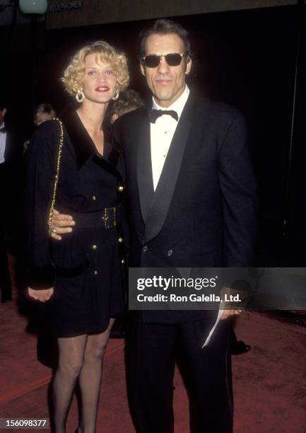 Actor Robert Davi and wife Christine Bolster attend the 18th Annual People's Choice Awards on March 17, 1992 at Universal Studios in Universal City,...