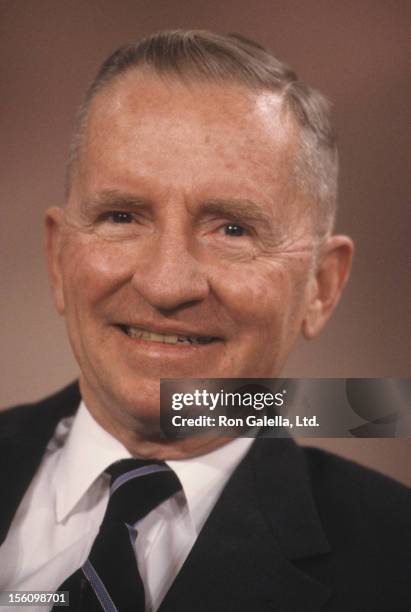 Businessman Ross Perot attends the taping of 'The Donahue Show' on May 27, 1993 at NBC Studios in New York City.