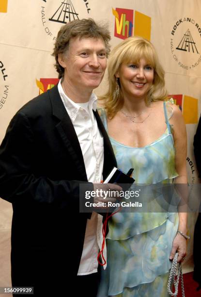 Steve Winwood and Eugenia Winwood during The 19th Annual Rock and Roll Hall of Fame Induction Ceremony - Arrivals at Waldorf Astoria in New York...