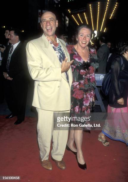 Actor F. Murray Abraham and wife Kate Hannan attend the 'Mimic' New York City Premiere on August 19, 1997 at Ziegfeld Theater in New York City, New...
