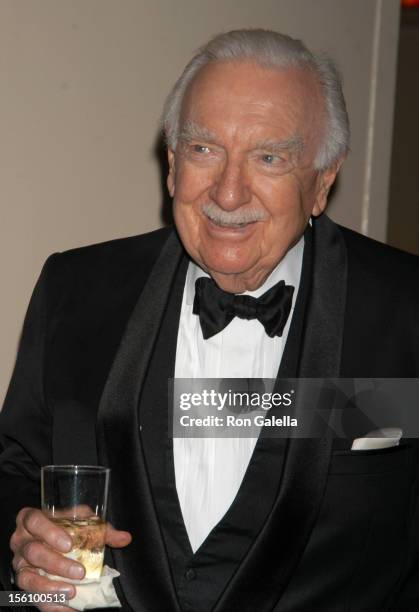 Walter Cronkite during International Radio and Television Society Foundation 2004 Gold Medal Dinner at Waldorf Astoria in New York City, New York,...