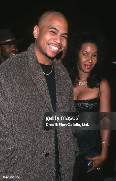 Omar Gooding and mother Shirley Gooding during Men of Honor Premiere at The Academy in Beverly Hills, California, United States.