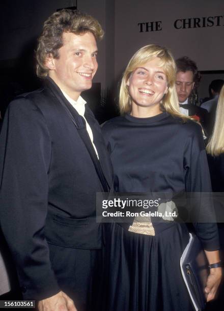 Actor Rex Smith and Model Kim Alexis attend the Roundabout Theatre Company's Annual Gourmet Gala on May 11, 1987 at Roundabout Theatre in New York...