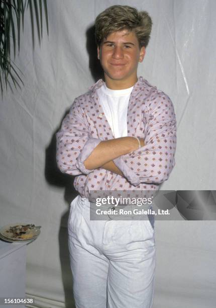 Actor Jason Hervey attends the 'Like Father, Like Son' Hollywood Premiere on September 17, 1987 at Mann's Chinese Theatre in Hollywood, California.