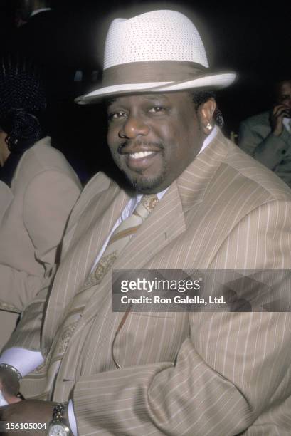 Comedian Cedric 'The Entertainer' Kyles attends the Fox Television 2002-2003 Upfront Party on May 16, 2002 at Pier 88 in New York City, New York.