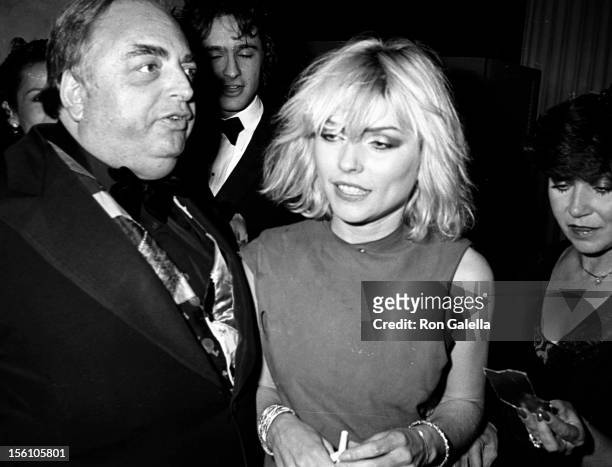Singer Debbie Harry of Blondie attending 'Costume Exhibit Fashions from the Hapsburg Era' on December 3, 1979 at the Metropolitan Museum of Art in...