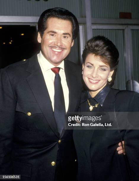 Entertainer Wayne Newton and Actress Marla Heasley attend the 40th Annual Writers Guild of America Awards on March 18, 1988 at Beverly Hilton Hotel...