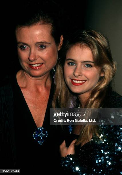 Actress Ami Dolenz and mother Samantha Juste attending Fifth Annual Genesis Awards on February 3, 1991 at the Beverly Wilshire Hotel in Beverly...