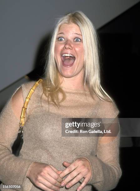 Actress Sarah Ann Morris attends 'The Claim' West Hollywood Premiere on December 7, 2000 at Pacific Design Center in West Hollywood, California.