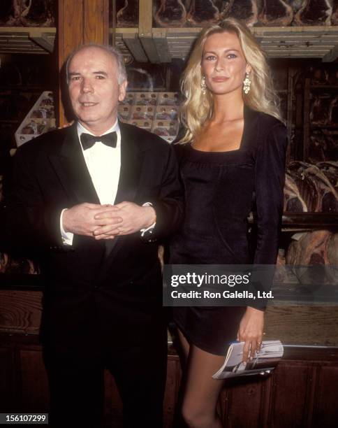 Producer Noel Pearson and actress Alison Doody attend the 'Someone Who'll Watch Over Me' Opening Night Party on November 23, 1992 at Gallagher's in...