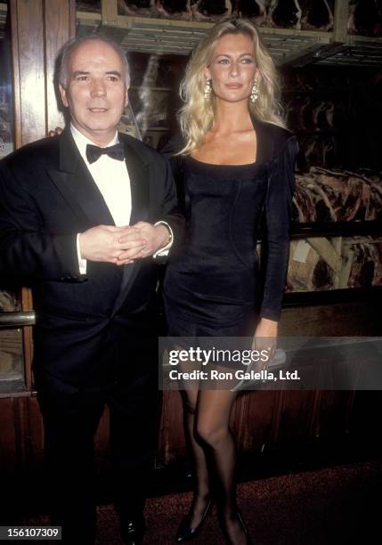 Producer Noel Pearson and actress Alison Doody attend the 'Someone Who'll Watch Over Me' Opening Night Party on November 23, 1992 at Gallagher's in...