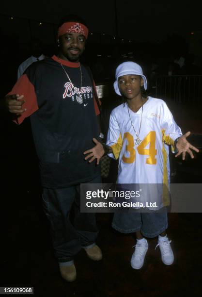 Jermaine Dupri and Lil Bow Wow during BET Celebrates Its New Harlem Theaters And Fall 2000 Season at Apollo Theater in New York City, New York,...