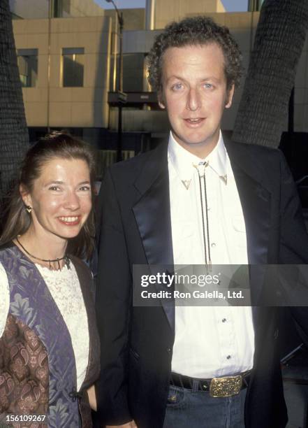 Actor Daniel Stern and wife Laure Mattos attend the 'City Slickers II: The Legend of Curly's Gold' on June 8, 1994 at Academy Theatre in Beverly...