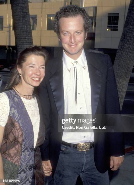 Actor Daniel Stern and wife Laure Mattos attend the 'City Slickers II: The Legend of Curly's Gold' on June 8, 1994 at Academy Theatre in Beverly...