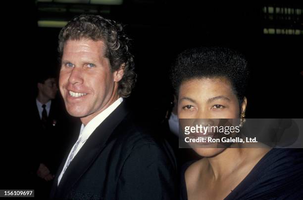Actor Ron Perlman and wife Opal Stone attend the premiere of 'Great Balls Of Fire' on June 29, 1989 at the Director's Guild Theater in Hollywood,...