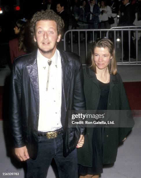 Actor Daniel Stern and wife Laure Mattos attend the 14th Annual People's Choice Awards on March 13, 1988 at 20th Century Fox Studios in Century City,...