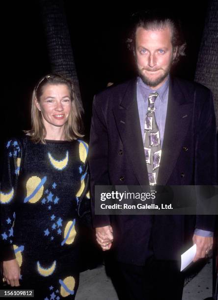 Actor Daniel Stern and wife Laure Mattos attend the 'For the Boys' Beverly Hills Premiere on November 14, 1991 at Academy Theatre in Beverly Hills,...