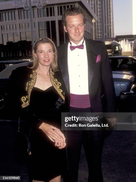 Actor Daniel Stern and wife Laure Mattos attend the Variety -The Children's Charity Honors Joe Roth with the Big Heart Award on June 27, 1991 at...