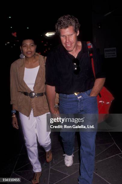Actor Ron Perlman and wife Opal Stone attend the performance of 'Love Letters' on July 30, 1991 at the Cannon Theater in Beverly Hills, California.