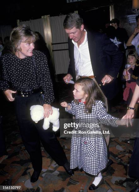 Actress Jane Curtin, Patrick Lynch, and daughter Tess Lynch attend the 'Moscow Circus Opening Night Show' on September 15, 1988 at Radio City Music...