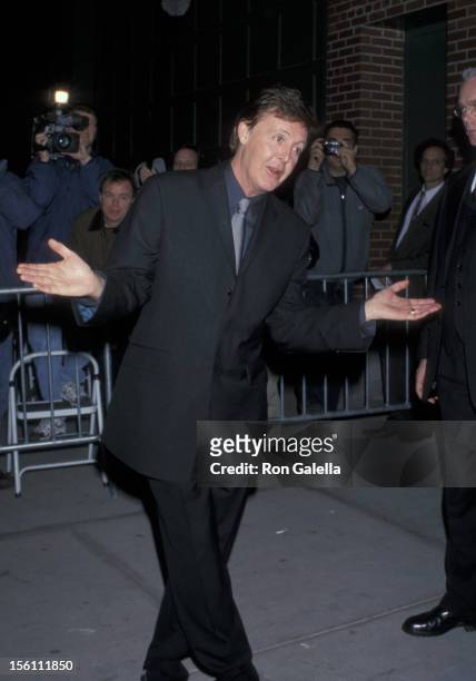 Paul McCartney during Gallery Opening of 'Paul McCartney: Paintings' at Matthew Marks Gallery in New York, NY, United States.