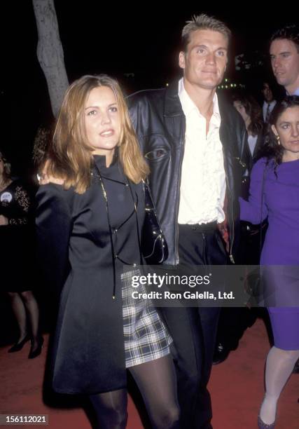Actor Dolph Lundgren and wife Anette Qviberg attend the 'Dracula' Hollywood Premiere on November 10, 1992 at Mann's Chinese Theatre in Hollywood,...