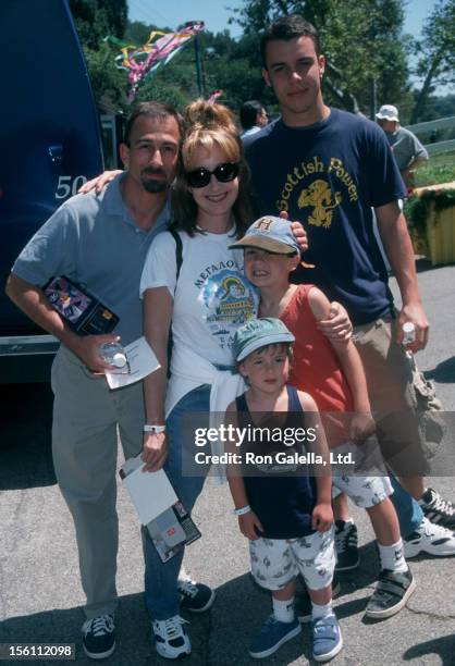 Actress Annie Potts, husband James Hayman and sons Doc Hayman, Harry Hayman and Clay Potts attending 'Pediatric AIDS Benefiting the Elizabeth Glaser...