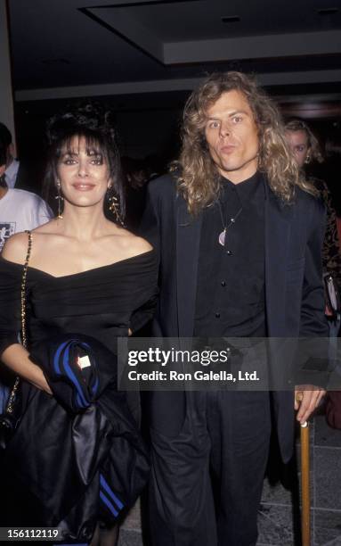 Actress Marina Sirtis and husband Michael Lamper attending 'Education First Benefit Gala' on February 10, 1992 at the Hotel Nikko in Los...