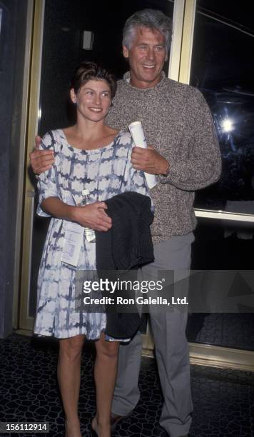 Actor Barry Bostwick and wife Sherri Jensen attending the opening of 'Marvin Room' on September 22, 1994 at the Tiffany Theater in West Hollywood,...