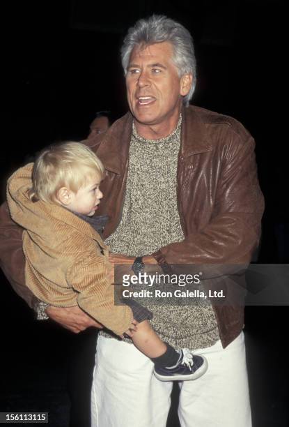 Actor Barry Bostwick and son Brian Bostwick attending the launch party for 'James And The Giant Peach' on October 3, 1996 at Children's Museum in New...