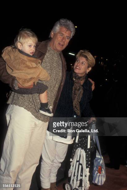 Actor Barry Bostwick, wife Sherri Jensen and son Brian Bostwick attending the launch party for 'James And The Giant Peach' on October 3, 1996 at...