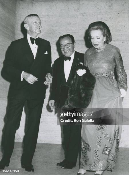 Actor Fred Astaire and dance Adele Astaire attending 'Gala Tribute Honoring Fred Astaire' on April 30, 1973 at Lincoln Center in New York City, New...