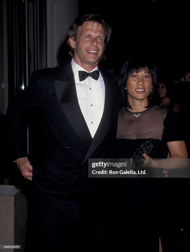 Actor Marc Singer and wife Haunani Minn attending 85th Birthday Party
