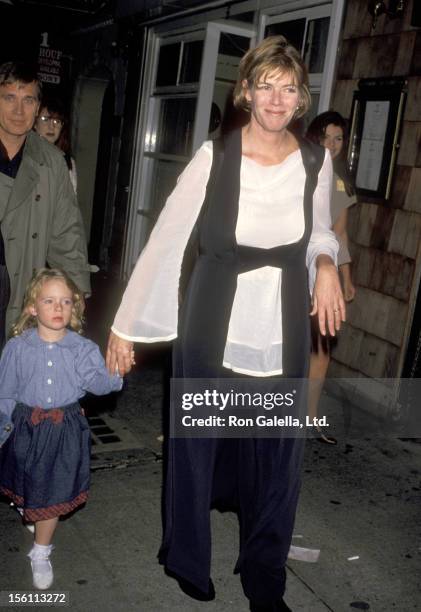 Actress Kelly McGillis and daughter Kelsey Tillman attend the 'Getting Even with Dad' New York City Premiere on May 15, 1994 at Plaza Theatre in New...