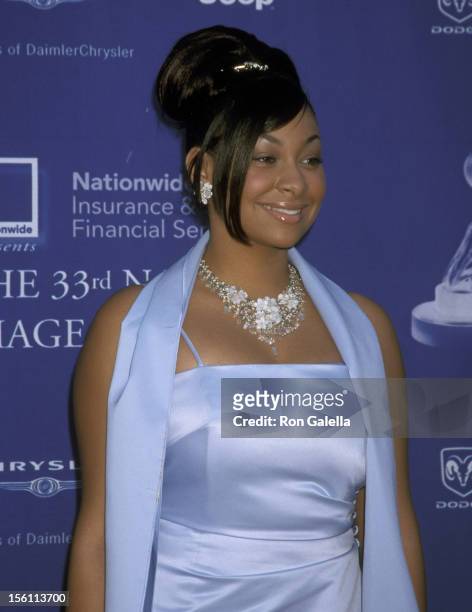Raven Symone during The 33rd NAACP Image Awards - Arrivals at Universal Studios in Universal City, California, United States.