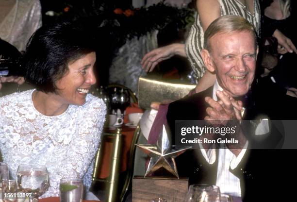 Actor Fred Astaire and wife Robyn Smith attend the Ninth Annual American Film Institute Lifetime Achievement Award Salute to Fred Astaire on April...