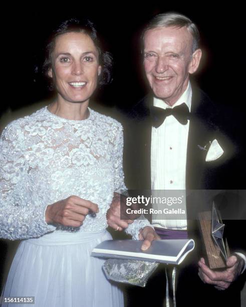 Actor Fred Astaire and wife Robyn Smith attend the Ninth Annual American Film Institute Lifetime Achievement Award Salute to Fred Astaire on April...