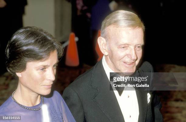 Actor Fred Astaire and wife Robyn Smith attend the 12th Annual American Film Institute Lifetime Achievement Award Salute to Lillian Gish on March 1,...