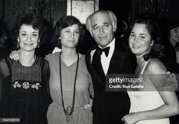 Producer Norman Lear, wife Frances Loeb and daughters Maggie Lear and Kate Lear attending 30th Annual Writer's Guild of America Awards on March 30,...