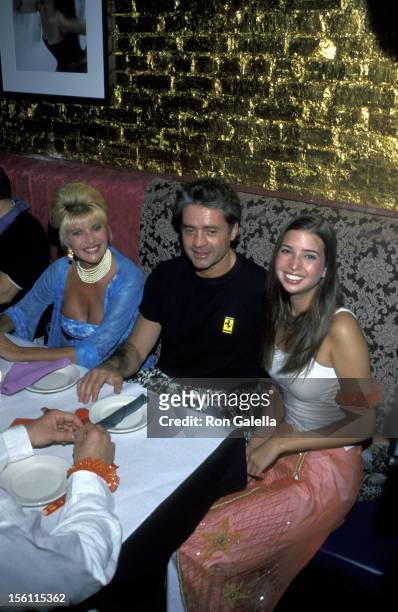 Ivana Trump, Roffredo Gaetani, and Ivanka Trump during 2nd Annual Ivana Trump Benefit Auction to Benefit LIFEbeat - May 1, 2000 at Lucky Cheng's in...