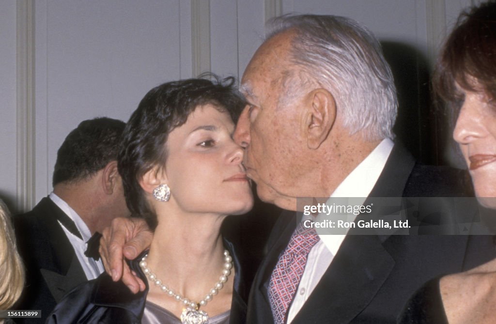 Actor Anthony Quinn and wife Kathy Benvin attend the New York Friars