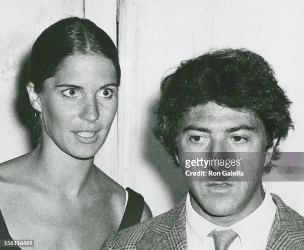 Anne Byrne and actor Dustin Hoffman attending Fundraiser For Charles Goodel on June 22, 1970 at Kessler House in New York City.