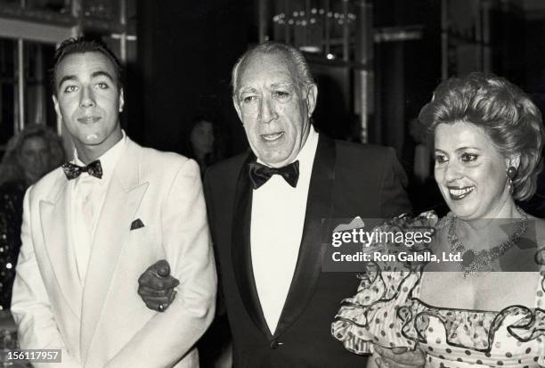 Actor Anthony Quinn, wife Jolanda Addolori, and son Lorenzo Quinn attend the Fourth Annual Rita Hayworth Gala to Benefit the Alzheimer's Association...
