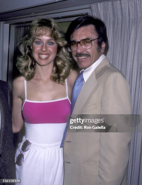 Actress Jenilee Harrison and Radio Personality Gary Owens at a Radio Interview for the 'The Gary Owens Show' on KMPC AM Radio on April 14, 1981 at...