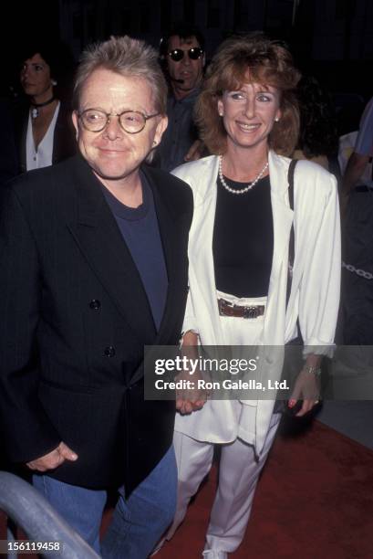 Musician Paul Williams and wife Hilda Wynn attending the screening of 'And The Band Played' on August 31, 1993 at the Academy Theater in Beverly...