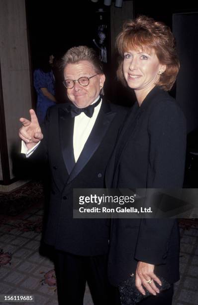 Musician Paul Williams and wife Hilda Wynn attending 'St. Jude Gala Dinner Benefit and Whitney Houston Concert' on June 4, 1993 at the Century Plaza...