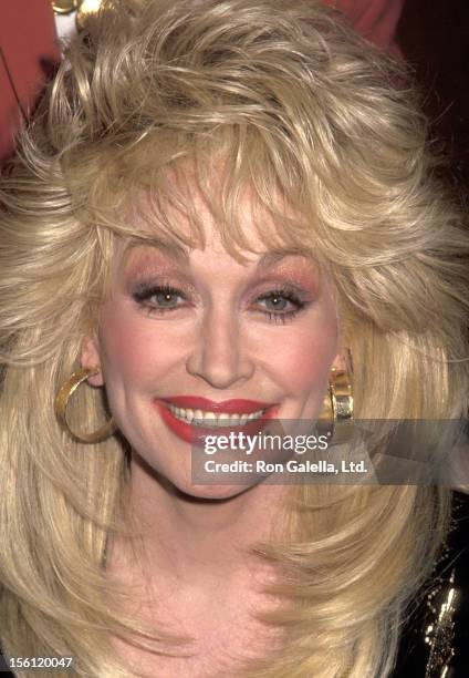 Musician Dolly Parton attends a Taping of 'The Joan Rivers Show' on March 1, 1993 at CBS Broadcast Center in New York City, New York.