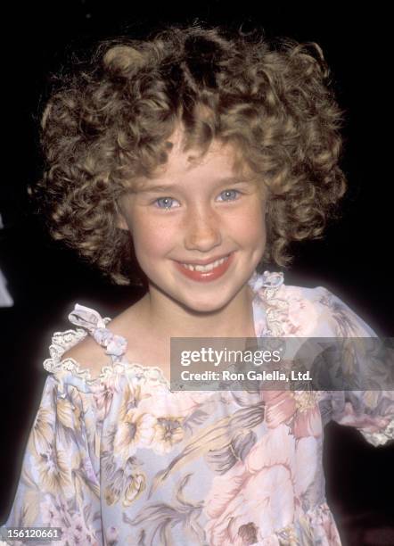 Actress Ashley Johnson attends the Little Green Awards on May 28, 1991 at the Warner Marriott Hotel in Woodland Hills, California.