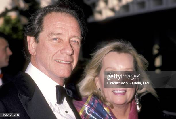 Actor Richard Crenna and wife Penni Sweeney attend the 12th Annual People's Choice Awards on March 11, 1986 at Santa Monica Civic Auditorium in Santa...
