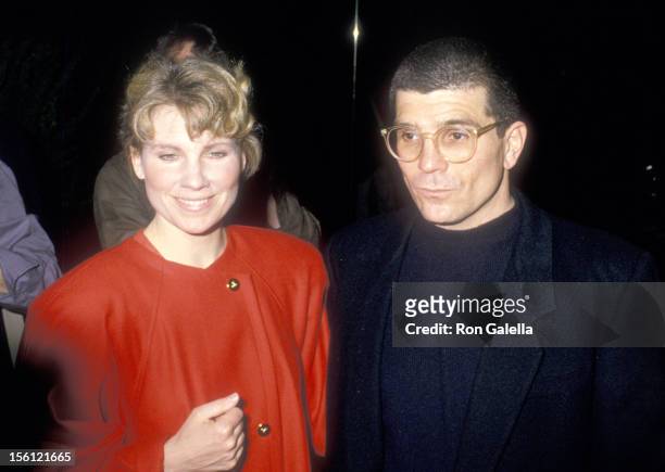 Actress Lindsay Crouse and writer/director David Mamet attend the 'Speed-the-Plow' Opening Night Party on May 3, 1988 at Tavern on the Green in New...
